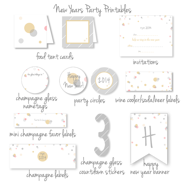 New Years Eve Party Printables — Kristi Murphy | DIY Blog